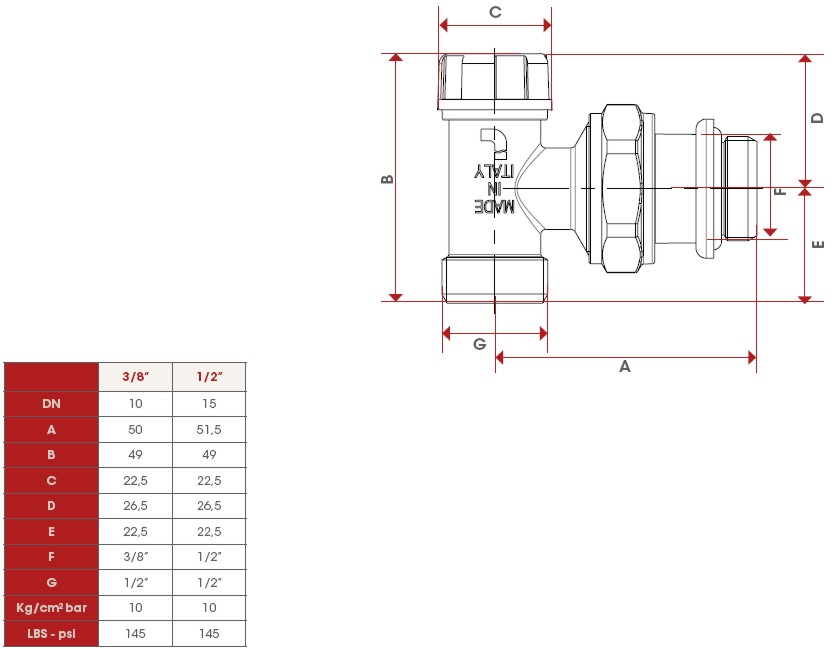 DETENTORE SQUA RAM 3/8    