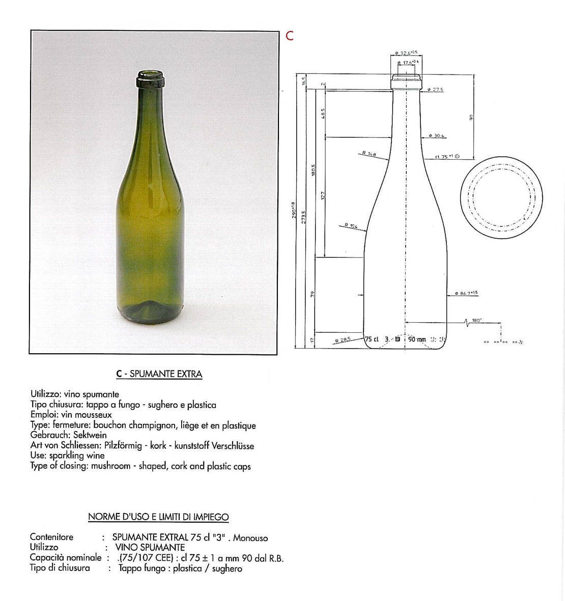 TAPPO FASCETTA SIGILLO 100
