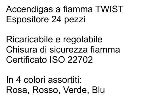 ACCENDIGAS FIAM SNOD  24PZ