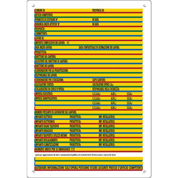 CARTELLO CONC EDILIZ 40x60