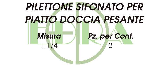 PILETTA SIF. x DOC.  1,1/4