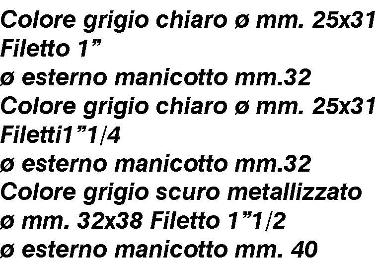 FLESSIB. EASY SCARICO 1x75