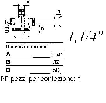 SIFONE C/OT 1V S/PIL LAVAT