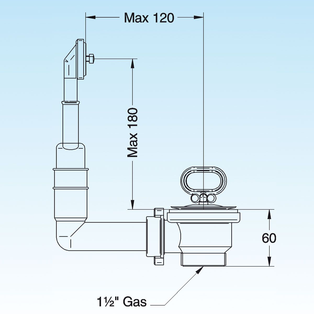 PILETTA UNIV C/TP x INOX  