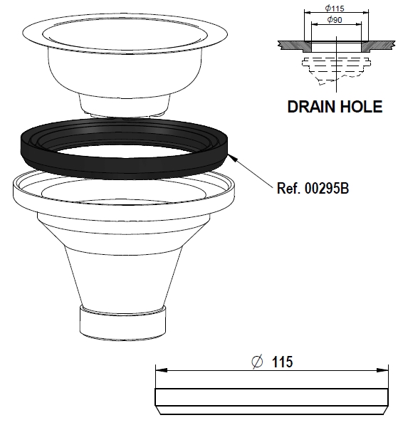 GUARN PILETTA BASKET diametro 115 