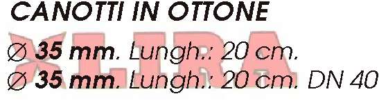 CANOTTO OTTONE x SIF diametro  35 