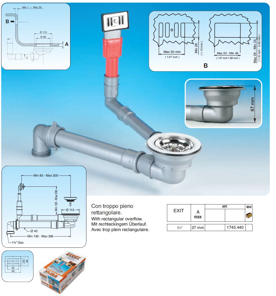 PIL BASKET BASSA C/TP RETT