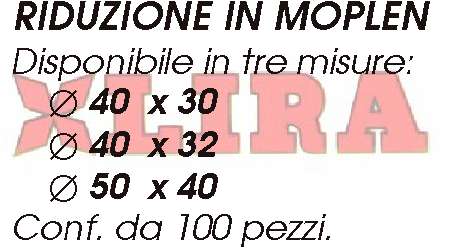 RIDUZ. MORBIDA PVC diametro 40-32 