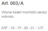 CORPO VITONE BIDET 3/8    