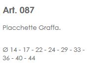 PLACCHETTA CR. diametro 33 X MANOP