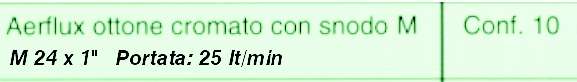 AERATORE SNODO M M24X1    