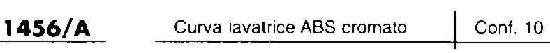 CURVA LAVATRICE ABS   CROM