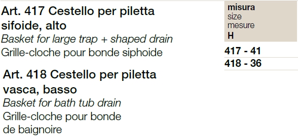 CAMPANELLA INOX LAVEL H44 