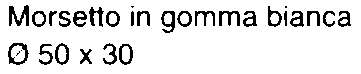 MORSETTO WC BIANCO 50 x 30