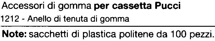 GUARNIZIONE FONDO x PUCCI 