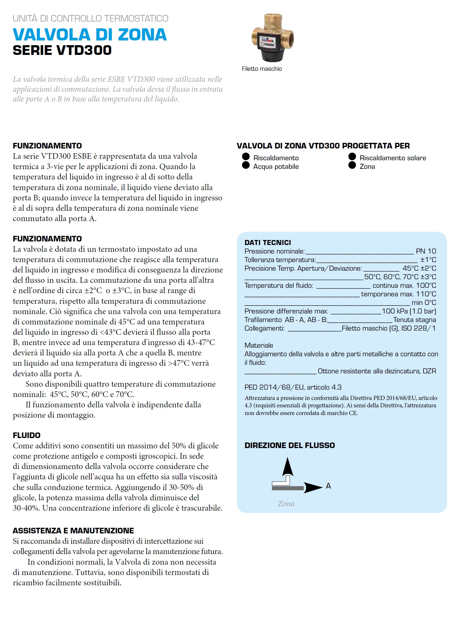 VALV.TERMOST VTD322 1" 45?