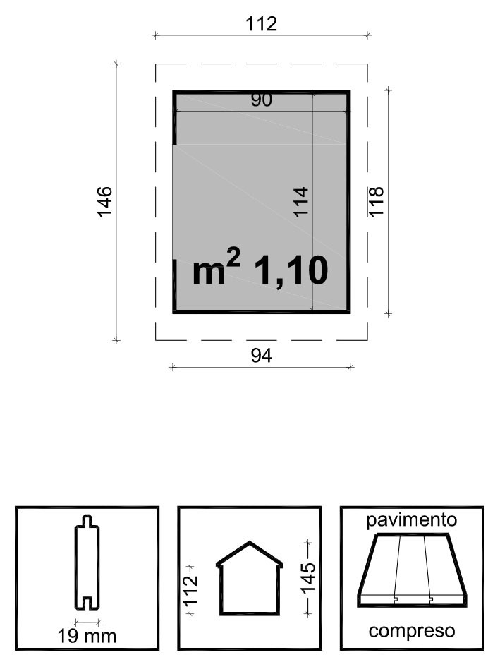 CASETTA EMILY CM. 105X130