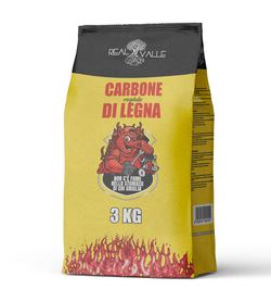 CARBONE DI LEGNA REALVALLE 3KGcarbone di legna.