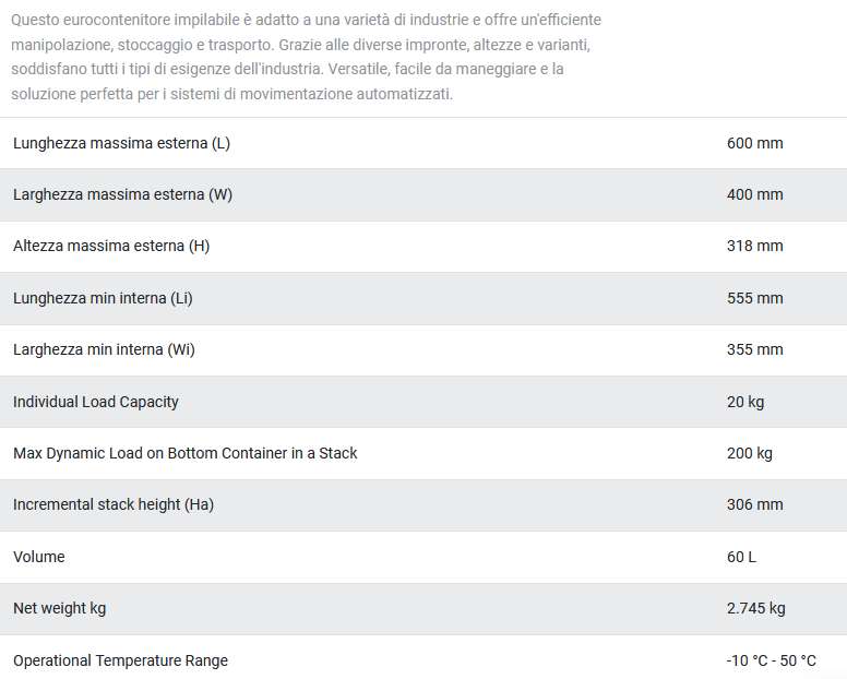 CASSA MAGAZZINO 60x40x32 R