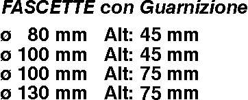 FASCETTA C/GUAR SILIC  diametro 80