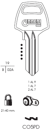 CHIAVE CO5PD | CB3        