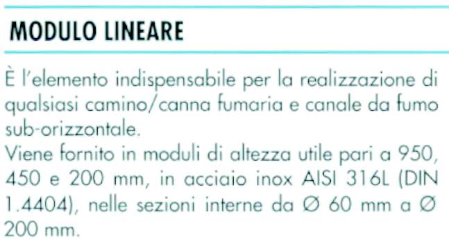 TUBO UNICO INOX  1 m  80  