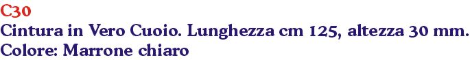 CINTURA L.125 H40   CHIARA