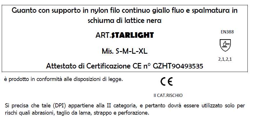 GUANTO STARLIGHT SCHIU TG8