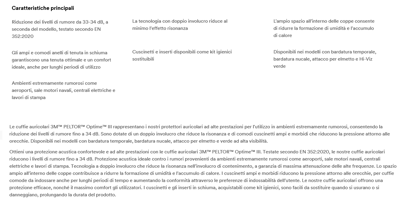 CUFFIA PELTOR OPTIME III  