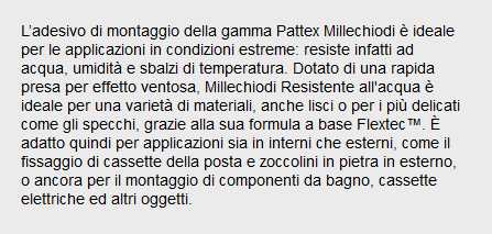 MILLECHIODI INTER/EST 100G