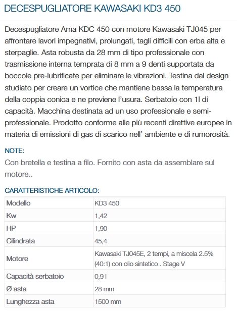 DECESPUGL KAWASAKI KD3 450
