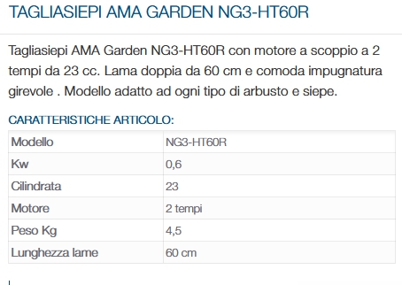 TAGLIASIEPI AMA NG3-HT60R 