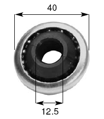 CUSCINETTO TONDO NYLON F12