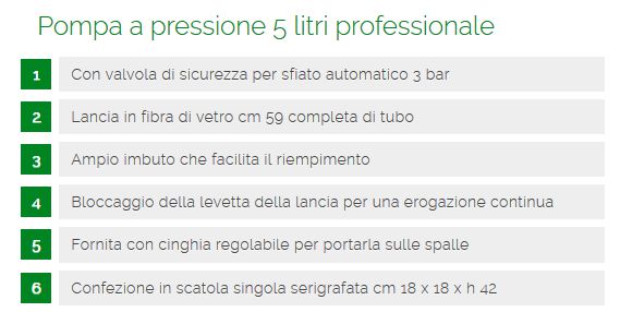 POMPA A PRESS PROF 5 LT   