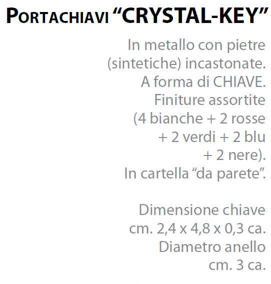 P/CHIAVI CRYSTAL KEY  12PZ