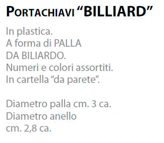 P/CHIAVI BILIARDO     12PZ