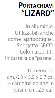 P/CHIAVI GEKO  A/BOTT 12PZ