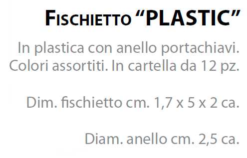 P/CHIAVI FISCHIET PLAS 12P