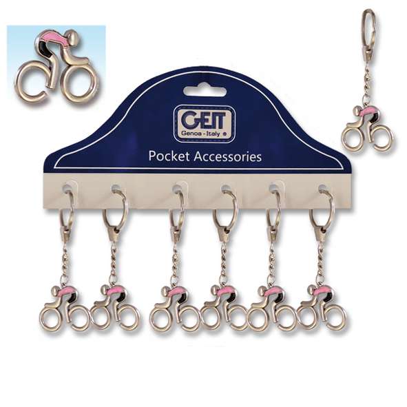 P/CHIAVI BIKE MAG ROSA 6PZ