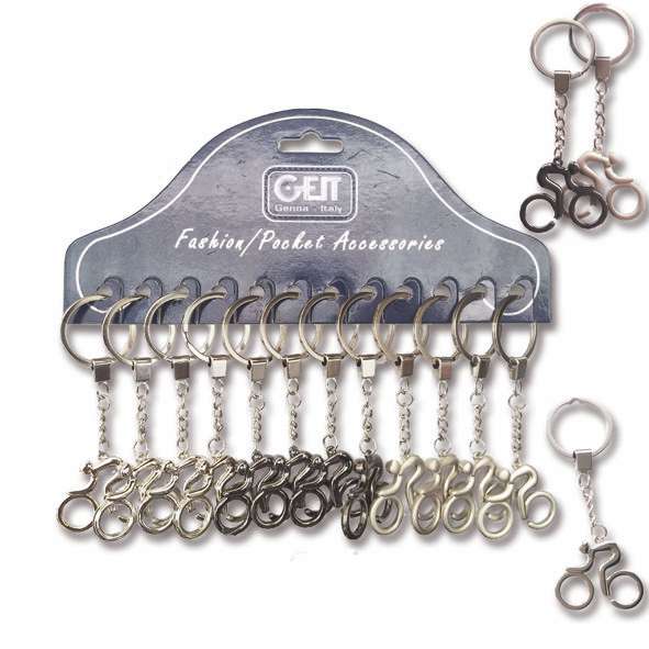P/CHIAVI BIKE METAL   12PZ
