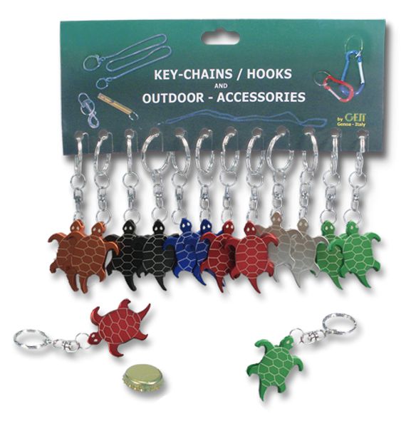 P/CHIAVI TARTARUGA COL 12P
