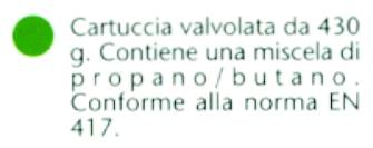 CARTUC GAS C/VAL 425G 7/16