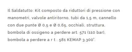 OXIKIT OSSIG/KEMAP C/MANOM