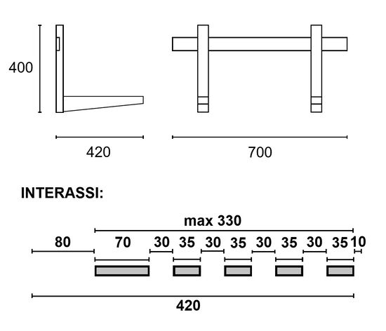 MENSOLA COND.L70XP42 100KG