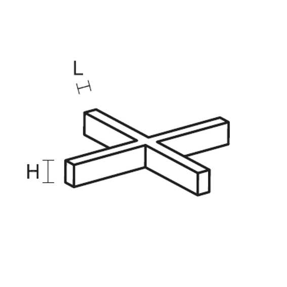 DISTANZ A CROCE   1MM 250P