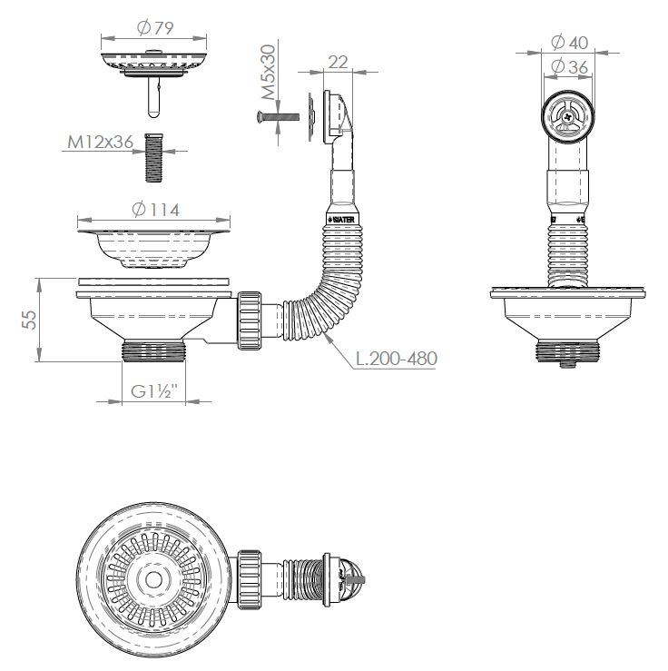 PILETTA BASKET C/T ROT diametro 90