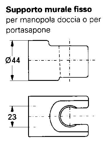 SOSTEGNO DOCCIA MURO FISSO