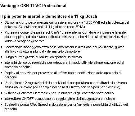 PICCONATORE GSH 11 VC     