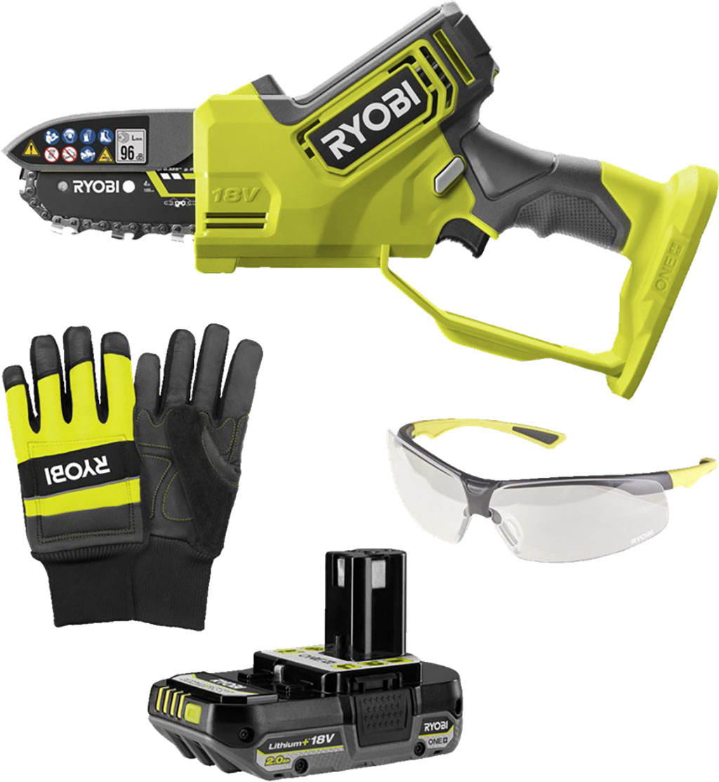 ELETTROSEGA RYOBY BRUSHLESS 18V 1X2AH + ACCESSORI