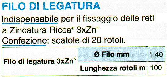 FILO ZINC 3xZN LEGAT  diametro 1,4